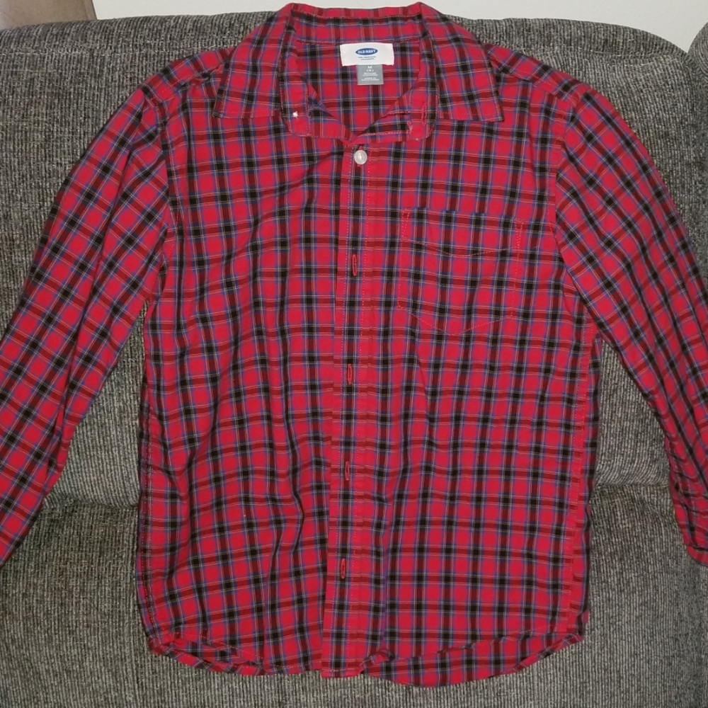 Boys long sleeve button up